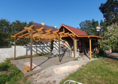 Pergolas et cabanon bois